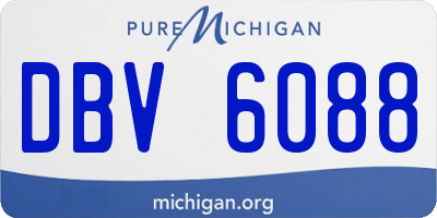 MI license plate DBV6088