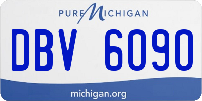 MI license plate DBV6090
