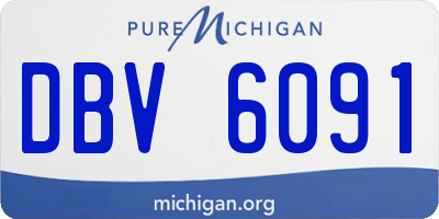 MI license plate DBV6091