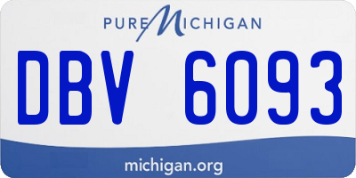 MI license plate DBV6093