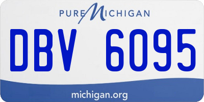 MI license plate DBV6095