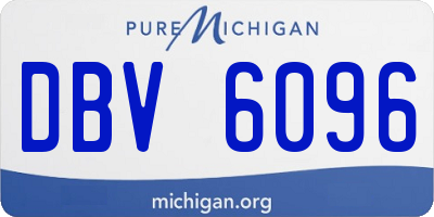 MI license plate DBV6096
