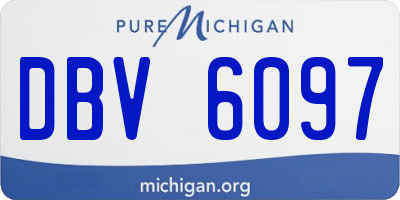 MI license plate DBV6097