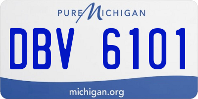 MI license plate DBV6101
