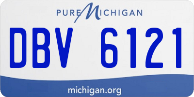 MI license plate DBV6121