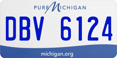 MI license plate DBV6124
