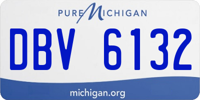 MI license plate DBV6132