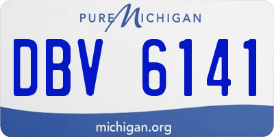 MI license plate DBV6141
