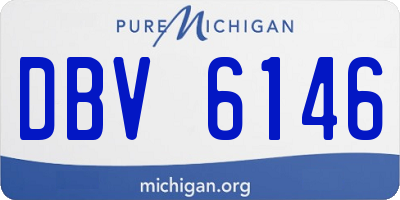 MI license plate DBV6146