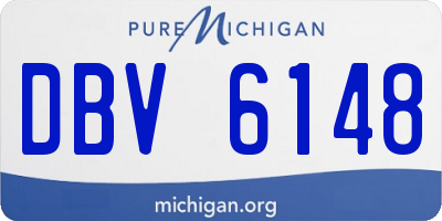 MI license plate DBV6148