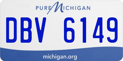 MI license plate DBV6149