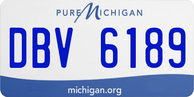 MI license plate DBV6189