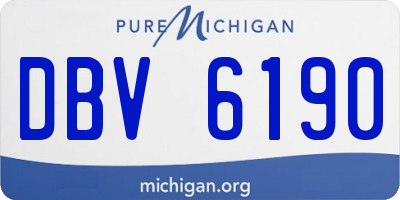 MI license plate DBV6190