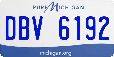 MI license plate DBV6192