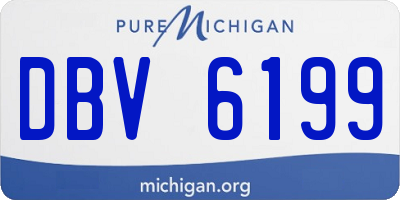 MI license plate DBV6199