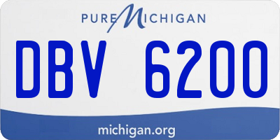 MI license plate DBV6200