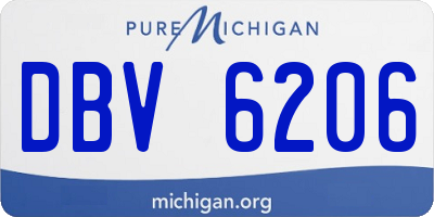 MI license plate DBV6206