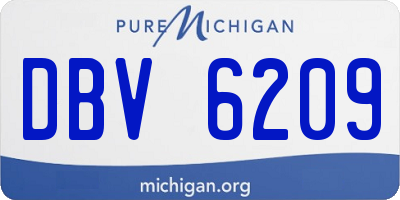 MI license plate DBV6209
