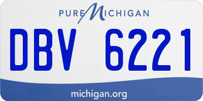 MI license plate DBV6221
