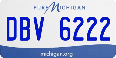 MI license plate DBV6222