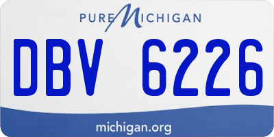 MI license plate DBV6226