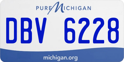 MI license plate DBV6228