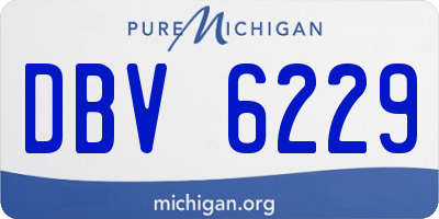 MI license plate DBV6229