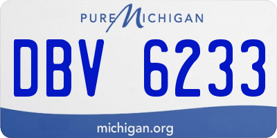 MI license plate DBV6233