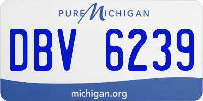 MI license plate DBV6239