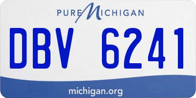MI license plate DBV6241