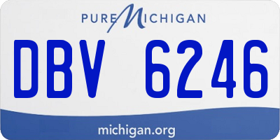 MI license plate DBV6246