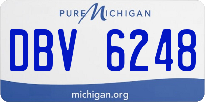 MI license plate DBV6248