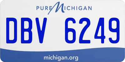 MI license plate DBV6249