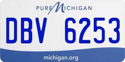MI license plate DBV6253