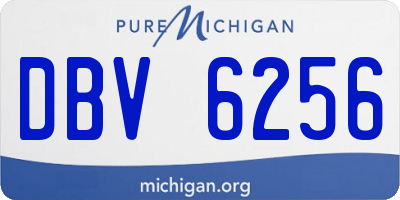 MI license plate DBV6256
