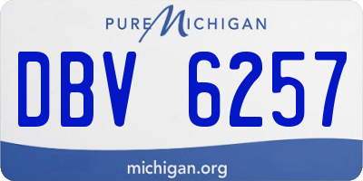 MI license plate DBV6257