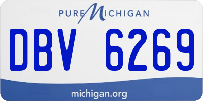 MI license plate DBV6269