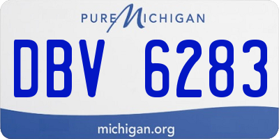 MI license plate DBV6283