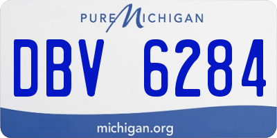 MI license plate DBV6284