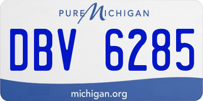 MI license plate DBV6285
