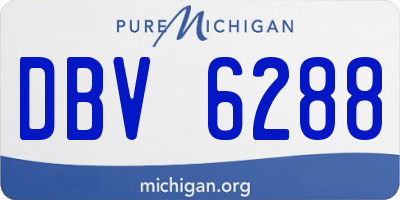 MI license plate DBV6288