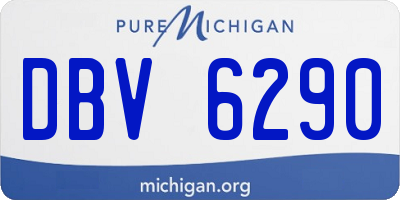 MI license plate DBV6290