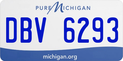 MI license plate DBV6293