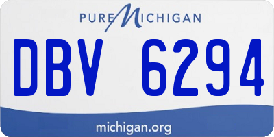 MI license plate DBV6294