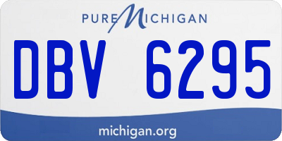 MI license plate DBV6295