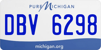MI license plate DBV6298