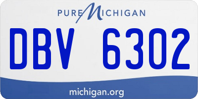 MI license plate DBV6302
