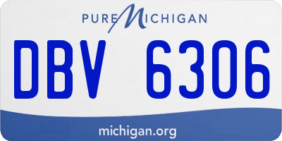 MI license plate DBV6306