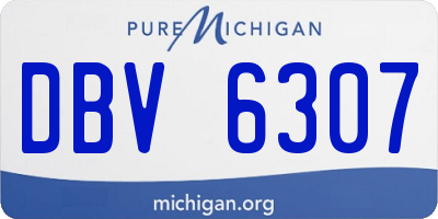 MI license plate DBV6307