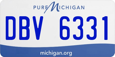 MI license plate DBV6331